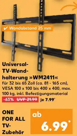 Kaufland Universal TV-Wandhalterung WM2411 Angebot