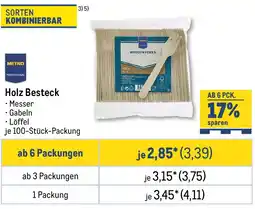 METRO METRO PROFESSIONAL Holz Besteck Angebot