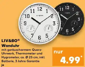 Kaufland LIV&BO Wanduhr Angebot