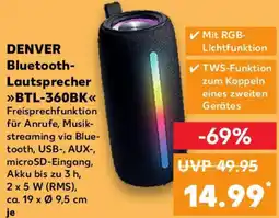 Kaufland DENVER Bluetooth Lautsprecher BTL-360BK Angebot