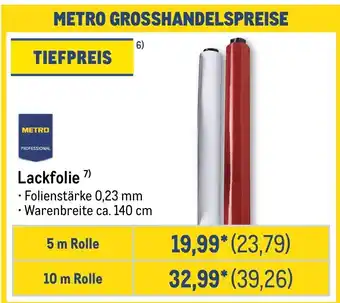 METRO METRO PROFESSIONAL Lackfolie Angebot