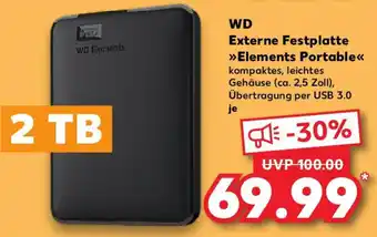 Kaufland WD Externe Festplatte Elements Portable Angebot