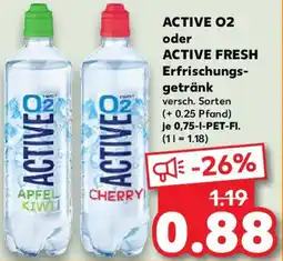 Kaufland ACTIVE 02 oder ACTIVE FRESH Erfrischungsgetränk Angebot