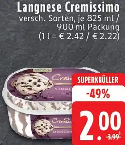 Edeka Langnese Cremissimo Angebot