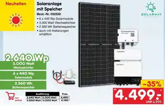 Netto Marken-Discount SOLARWAY Solaranlage mit Speicher Angebot