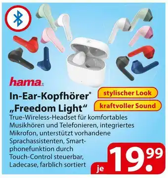 Famila Nord Ost Hama in-ear-kopfhörer „freedom light“ Angebot