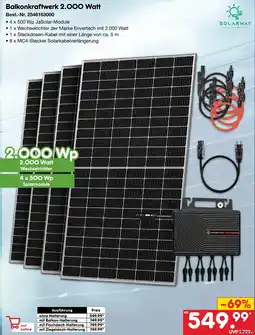 Netto Marken-Discount SOLARWAY Balkonkraftwerk 2.000 Watt Angebot