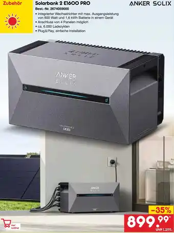 Netto Marken-Discount ANKER SOLIX Solarbank 2 E1600 PRO Angebot