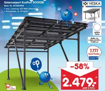 Netto Marken-Discount VESKA Solarcarport EcoPort 5000Bi Angebot