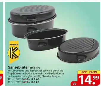 Famila Nord Ost Krüger gänsebräter emaliert Angebot