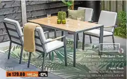 V Baumarkt GARDEN IMPRESSIONS Felini Dining Stuhl Sand/Teak Angebot