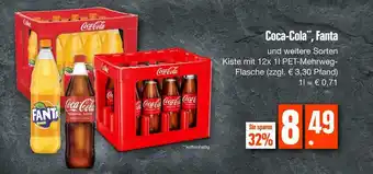 E-Center Coca-cola** oder fanta softdrinks Angebot