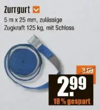 V Baumarkt Zurrgurt Angebot