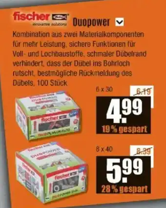 V Baumarkt fischer Duopower Angebot