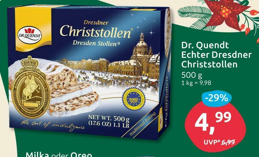 Dr. quendt echter dresdner christstollen Angebot bei Budni