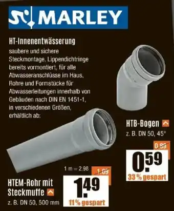 V Baumarkt MARLEY HT-Innenentwässerung Angebot