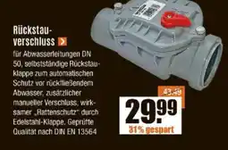 V Baumarkt MARLEY Rückstauverschluss Angebot