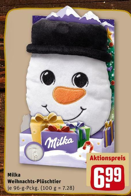 Milka weihnachts-plüschtier Angebot bei REWE