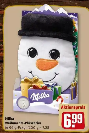 REWE Milka weihnachts-plüschtier Angebot