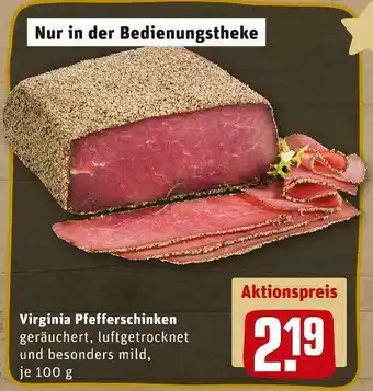 REWE Virginia pfefferschinken Angebot