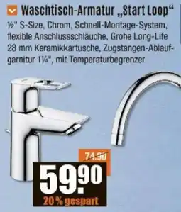 V Baumarkt GROHE Waschtisch-Armatur „Start Loop" Angebot