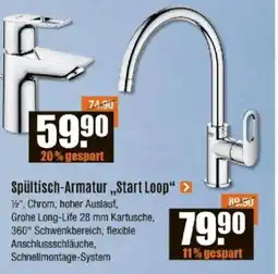 V Baumarkt GROHE Spültisch-Armatur,,Start Loop" > Angebot