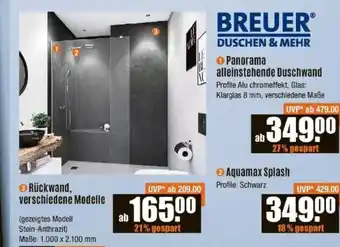 V Baumarkt BREUER Aquamax Splash Angebot