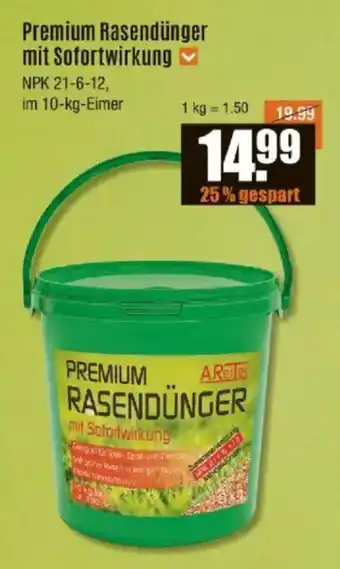 V Baumarkt Premium Rasendünger mit Sofortwirkung Angebot