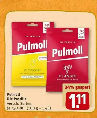 REWE Pulmoll die pastille Angebot