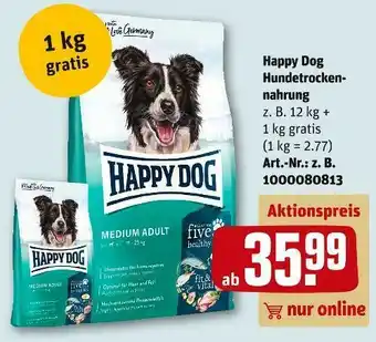 REWE Happy dog hundetrockennahrung Angebot