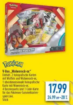 diska Pokemon V-Box ,,Wolwerock-ex" Angebot