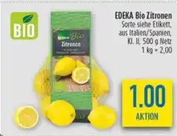 diska EDEKA Bio Zitronen Angebot