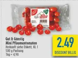 diska Gut & Günstig Mini Pflaumentomaten Angebot