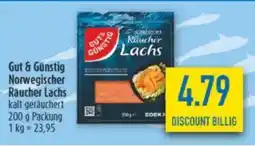 diska Gut & Günstig Norwegischer Räucher Lachs Angebot