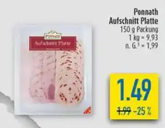 diska PONNATH Aufschnitt Platte Angebot