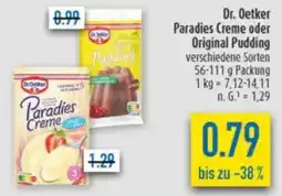 diska Dr. Oetker Paradies Creme oder Original Pudding Angebot