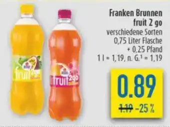 diska Franken Brunnen fruit 2 go Angebot