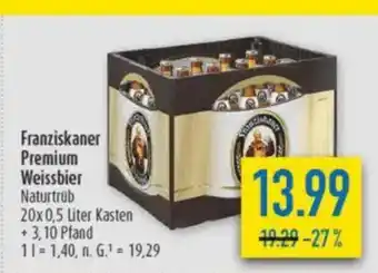 diska Franziskaner Premium Weissbier Angebot