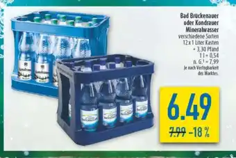 diska Bad Brückenauer oder Kondrauer Mineralwasser Angebot