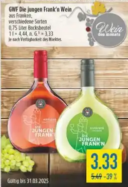 diska GWF Die jungen Frank'n Wein Angebot