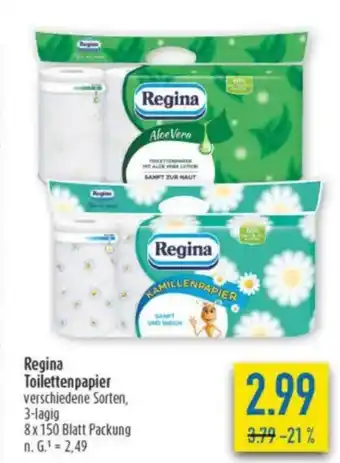 diska Regina Toilettenpapier Angebot