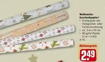 REWE Weihnachts-geschenkpapier Angebot