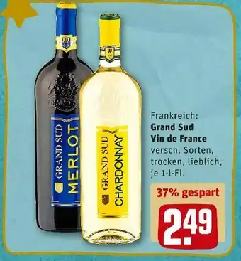 REWE Grand sud rot- oder weißwein Angebot