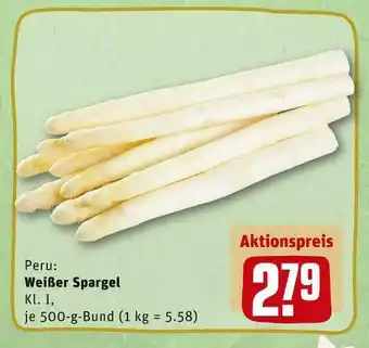 REWE Weißer spargel Angebot