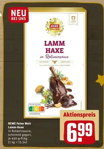 REWE Rewe feine welt lammhaxe Angebot