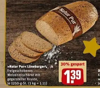 REWE Brot & mehr »natur pur« lüneburger Angebot