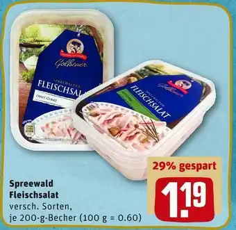 REWE Spreewald fleischsalat Angebot