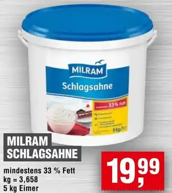 Handelshof Milram schlagsahne Angebot