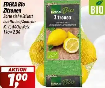 Simmel EDEKA Bio Zitronen Angebot