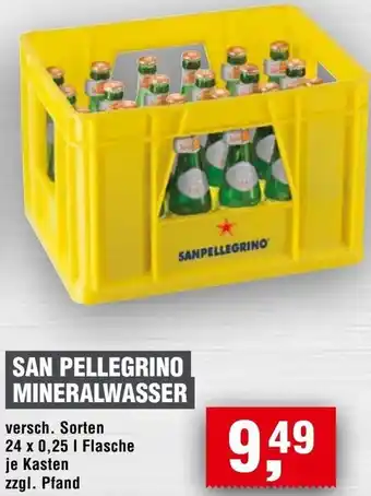 Handelshof San pellegrino mineralwasser Angebot